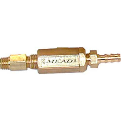 Bimba-Mead Flow Control en ligne MF1-08, 10-32 mâle Port Control Flow Inlet, Barb pour 1/4" OD Tube