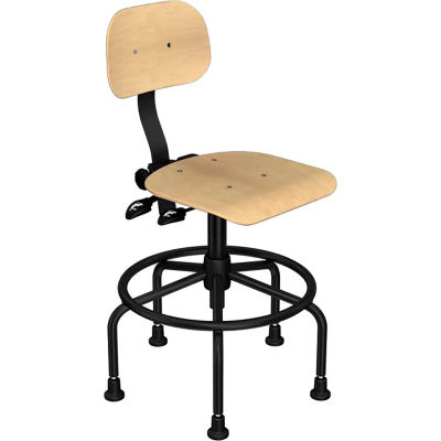 BioFit Shop Stool - Wood - Height Adjustable 23 - 30"