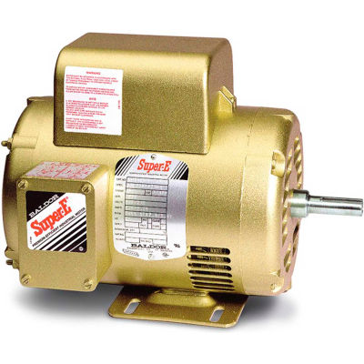 EL1410T moteur Baldor-Reliance, 5HP, 1735 RPM, 1PH, 60HZ, 184 t, 3646LC, OPSB, F1