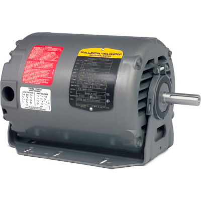 Moteur Baldor-Reliance à CVC, RM3157A, 3 PH, 2 HP, 208-230/460 V, 1725 tr/min, OPSB, 56 H Frame