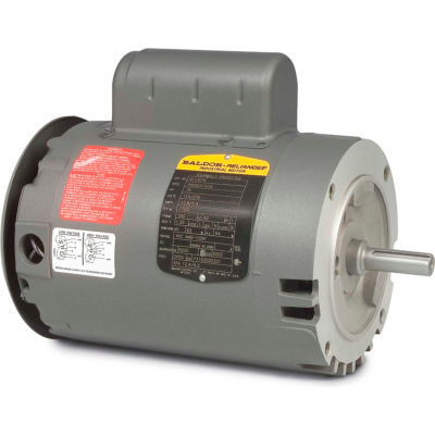 VL1309A moteur Baldor-Reliance, 1HP, 3450 RPM, 1PH, 60HZ, 56C, 3428L, ouvrir, F1, N