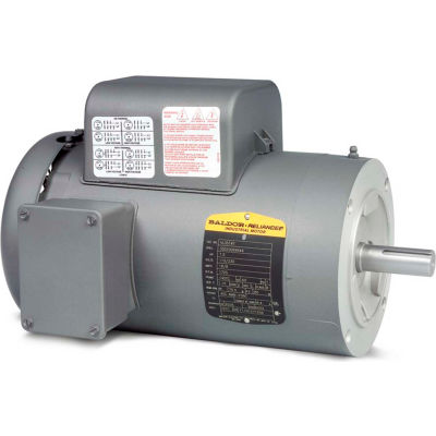 Moteur monophasé Baldor-Reliance, VL3514, 1,5 HP, 115/230 Volts, 1725 RPM, TEFC, cadre 56C
