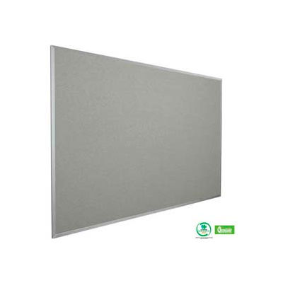 Balt® Fabric Cork-Plate Tackboard with Aluminum Trim 48"W x 33-3/4"H Granite