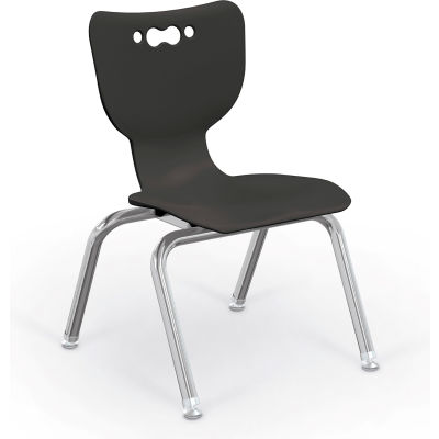 Chaise de classe en plastique Balt® Hiérarchie 12" - Noir