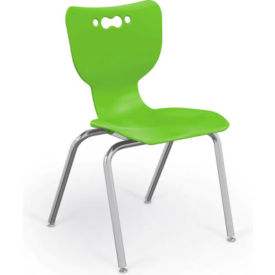 Chaise de classe en plastique Balt® Hiérarchie 18" - Vert
