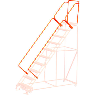 CAL-OSHA 42" Kit de main courante pour les étapes de 10 à 15 - Orange - ÉTAPES DE CAL-O-10-15