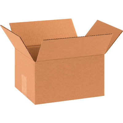 Global Industrial™ Boîtes ondulées en carton, 10"L x 8"L x 6"H, Kraft - Qté par paquet : 25