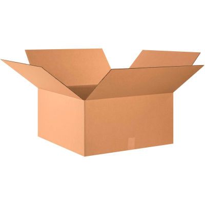 Global Industrial Cardboard Corrugated Boxes, 24"L x 24"W x 12"H, Kraft - Pkg Qty 20