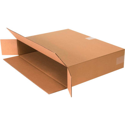 Global Industrial™ Side Loading Cardboard Corrugated Boxes, 24"L x 5"W x 18"H, Kraft - Pkg Qty 25