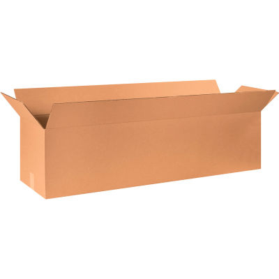 Global Industrial™ longues boîtes ondulées en carton, 50"L x 12"L x 12"H, Kraft - Qté par paquet : 10