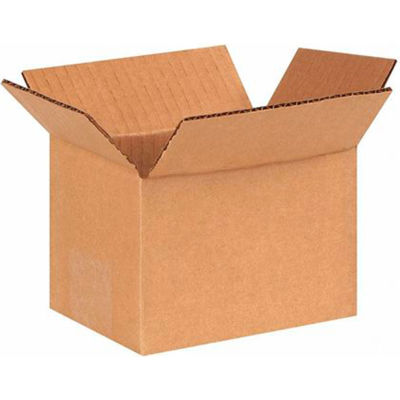 Global Industrial™ Boîtes ondulées en carton, 6"L x 4"L x 4"H, Kraft - Qté par paquet : 25