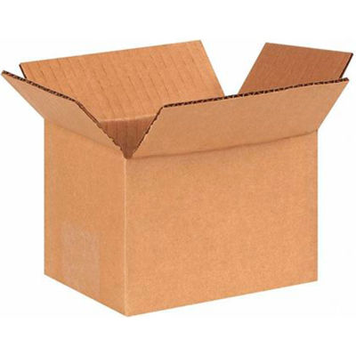 Global Industrial™ Boîtes ondulées en carton, 6"L x 4"L x 4"H, Kraft - Qté par paquet : 25
