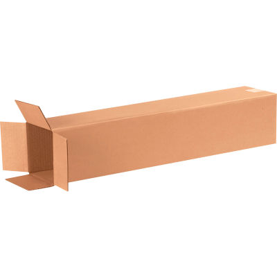Global Industrial™ Grandes boîtes ondulées en carton, 6"L x 6"L x 29"H, Kraft - Qté par paquet : 25