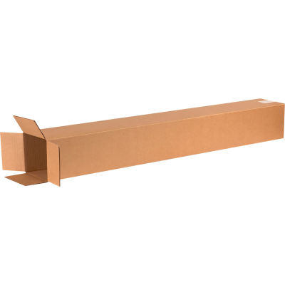 Global Industrial™ Grandes boîtes ondulées en carton, 6"L x 6"L x 50"H, Kraft - Qté par paquet : 25