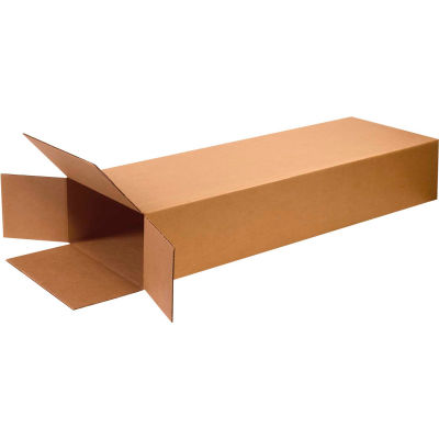 Global Industrial Side Loading Cardboard Corrugated Boxes, 18"L x 6"W x 45"H, Kraft - Pkg Qty 5