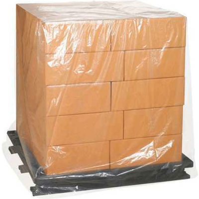 Global Industrial Pallet Covers, 46"W x 36"D x 72"H, 3 Mil, Clear, 50/Roll