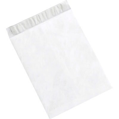 Tyvek® individu-joint plat enveloppes, ouverture fin, 6 "x 9", blanc, paquet de 100