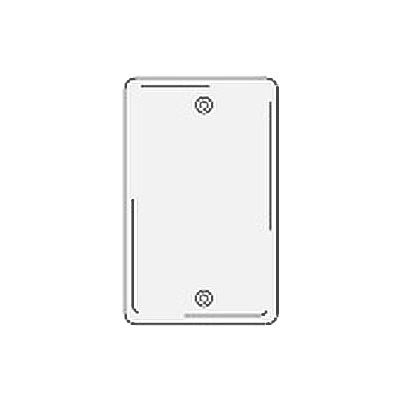 Plaque vierge à installation sur caisse Bryant NP13W, 1, standard, nylon blanc
