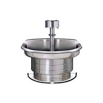 Bradley Corp® Wash Fountain, 36 In Wide, Semi Circular, Series WF2703, 3 Person