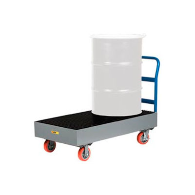 Chariot de confinement des déversement Little Giant® SSB-5125-6PYBK - Capacité de 33 gallons