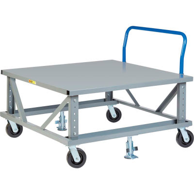 Giant® peu ergonomiques Adj. hauteur palette Stand avec poignée PDSEH42486PH2FL - Pont solide 48 x 42