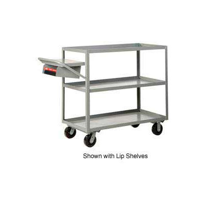 Little Giant® Multi-Shelf Truck 3M-2436-6PH-WSP 3 Flush Shelves 24x36 Writing Shelf Pocket