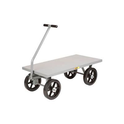 Little Giant® Wagon Truck CH-3672-12MRFSD - Flush Deck - 36 x 72 - Mold-on Rubber Wheels