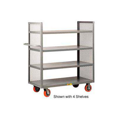 Little Giant® 2-Sided Shelf Truck DET3-3060-6PY, 3 Shelves, 30 x 60