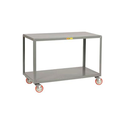 Little Giant® Mobile Table, 2 Shelves, 30"Wx60"L, 1000 Lbs. Cap.