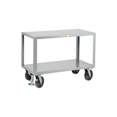 Petite table mobile géante® avec serrure de sol, 5000 lb. Capacité, 72"L x 30"L x 36"H, Gris