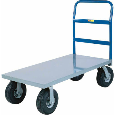 Little Giant® Heavy Duty Platform Truck NBB-3672-9P - 36 x 72 - Pneumatic Wheels - 1200 Lb.