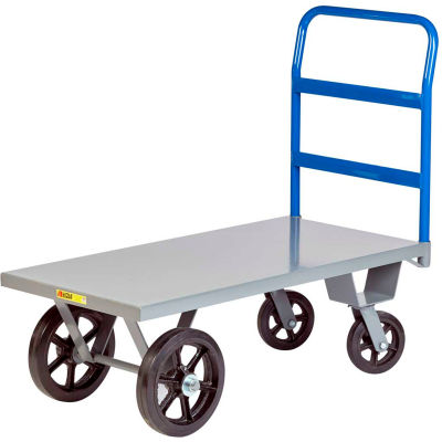Little Giant® Heavy Duty Platform Truck NBH-3672-MR - 36 x 72 - Rubber Wheels - 3000 Lb. Cap.