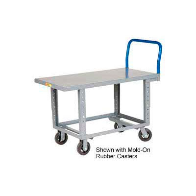 Little Giant® Adjustable Work Height Platform Truck RNB-2448-6PY-AH - 24 x 48 - Poly Wheels