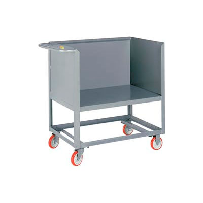 Little Giant® Raised Platform Box Truck RP3S-1832-5PY, 3 Solid Sides 18x32 1200 Lb. Cap.