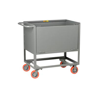 Little Giant® Raised Platform Truck with Drop-Gate RPDS-3048-6PY, Solid Sides, 30 x 48