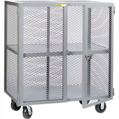 Little Giant® Mobile Storage Locker SC-3672-6PH, 1 Center Shelf, 36x72, Phenolic Wheels