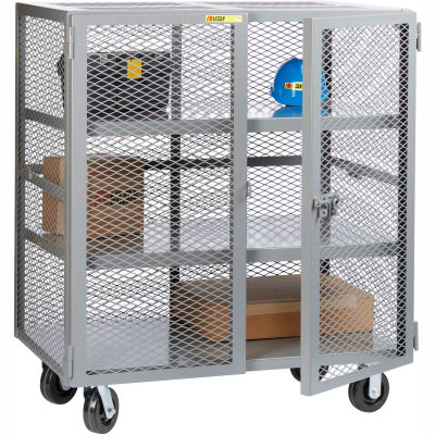 Little Giant® Mobile Storage Locker SC2-3660-6PH 2 Center Shelves 36x60 Phenolic Wheels