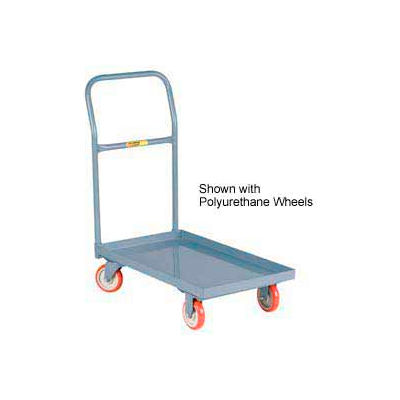 Little Giant® Steel Deck Platform Truck T-510-LU - Lip Edge - 24 x 36 - Mold-on Rubber Wheels