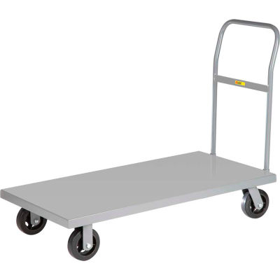 Little Giant® Steel Deck Platform Truck T-500-UPS - Flush Edge - 18 x 32 - Mold-on Rubber