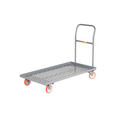 Little Giant® Platform Truck T-710-P-LU-UPS - Perforated Deck - 24 x 36 - Lip Edge - Poly
