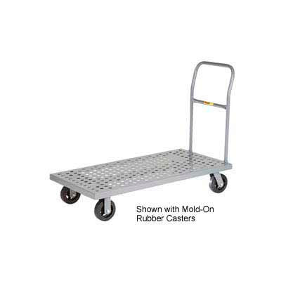 Little Giant® Platform Truck T-720-P-1H-UPS - Perforated Deck - 24 x 48 - Flush Edge - Poly