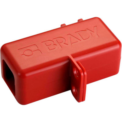 Brady® 150820 BatteryBlock Cable Lockout - Petit, ABS Plastique, Rouge, 1/4' Longueur du câble