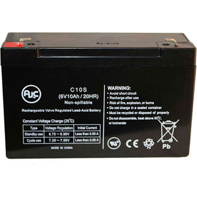 AJC® Vital Technology Batterie 6V 10Ah Batterie Médicale