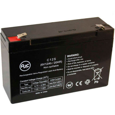 AJC® Panasonic LCR6V10ML2 6V 12Ah Sealed Lead Acid Battery