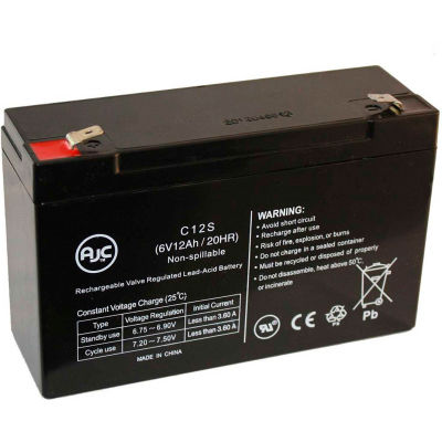 AJC® Zareba ESP10M Chargeur de clôture 6V 12Ah Batterie d’alarme