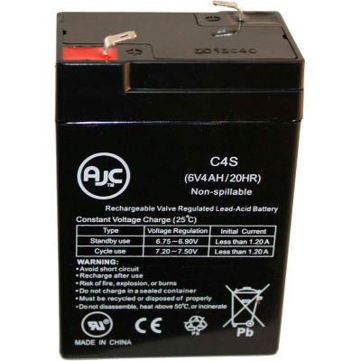 AJC® Astralite EU-1 6V 4,5Ah Batterie de lumière d’urgence