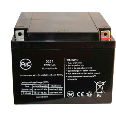 AJC® Sonnenschein A512 25G5 12V 26Ah Batterie de lumière d’urgence