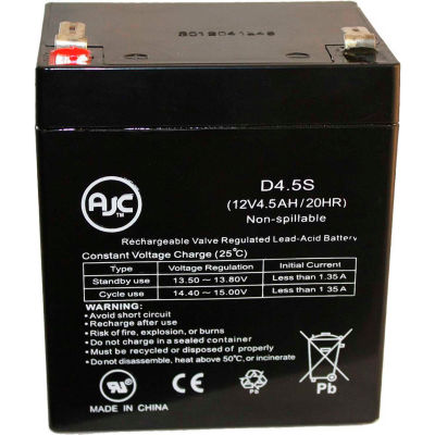 AJC® Universal Power 12 Volt 4,5 Ah (UB1245) 12V 4,5Ah Batterie d’alarme
