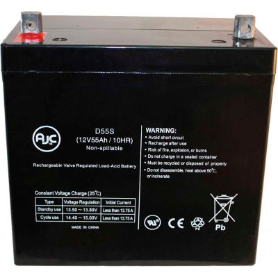 AJC® Lithonia ELT275 12V 55Ah Batterie de lumière d’urgence