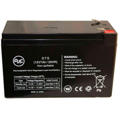 AJC® Powersonic PS1270F1 12V 7Ah batterie légère d’urgence